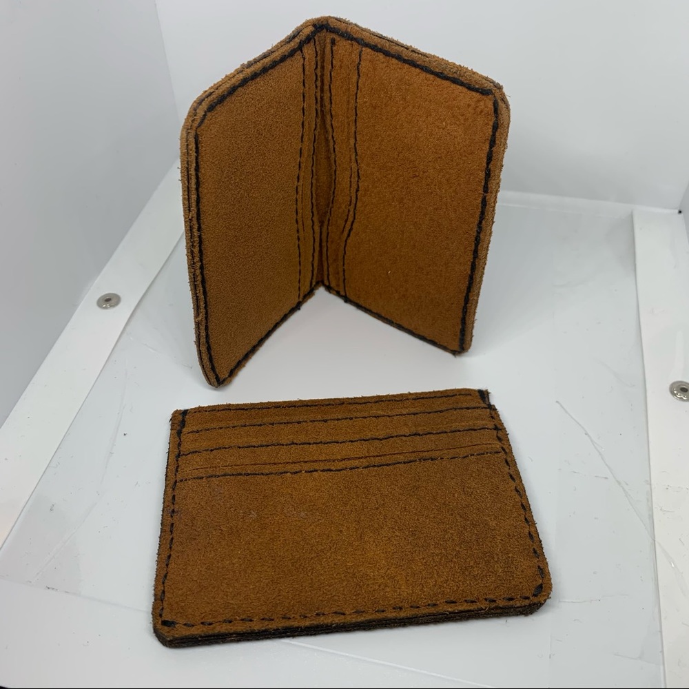 2 New Handmade Leather Wallets